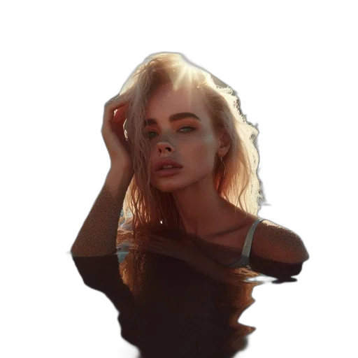 face, dress, hair, mask transparent PNG cut-out