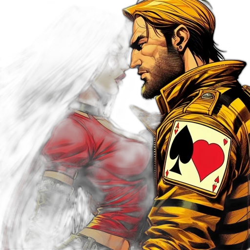 jacket, comic book art, concept art, fantasy art transparent PNG cut-out