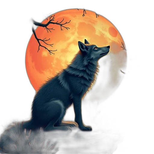 animal, creature, staff, fantasy art transparent PNG cut-out