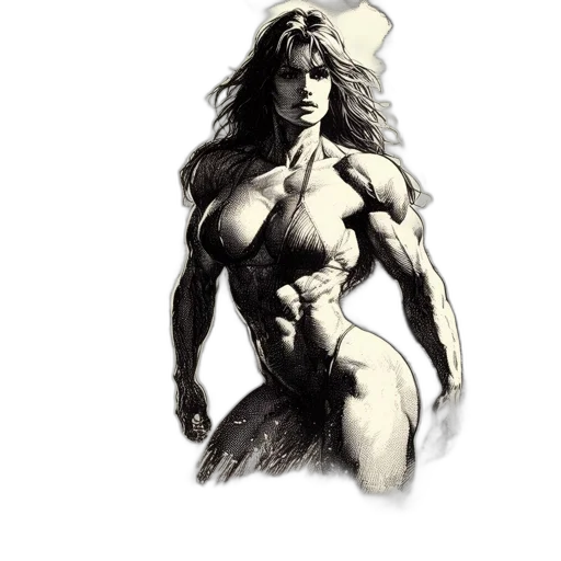 comic book art, concept art, pencil sketch, photorealistic transparent PNG cut-out
