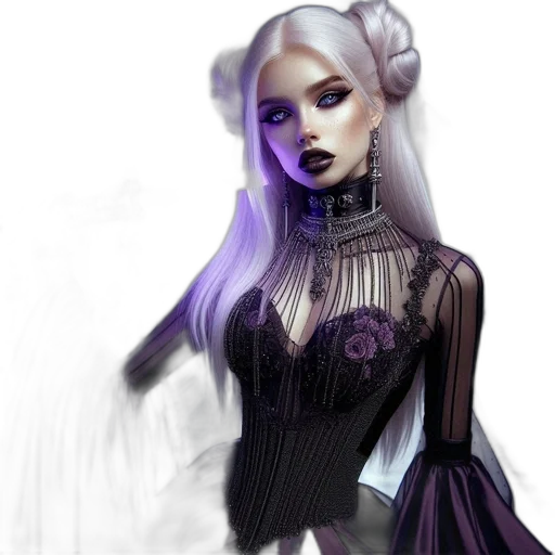 dress, mask, fantasy art, concept art transparent PNG cut-out