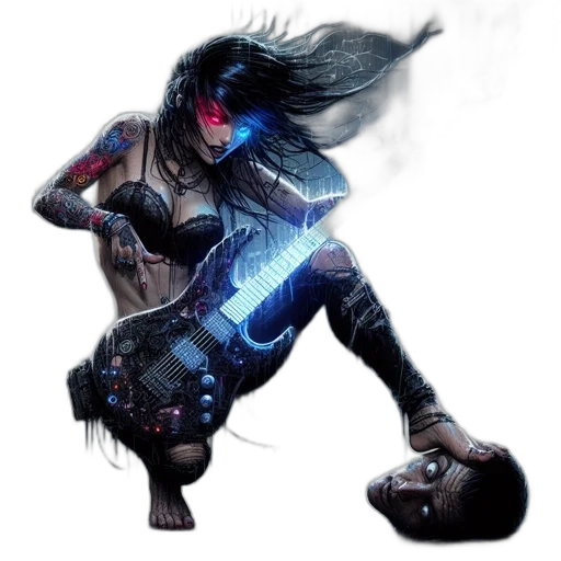 weapon, sword, cyberpunk, concept art transparent PNG cut-out