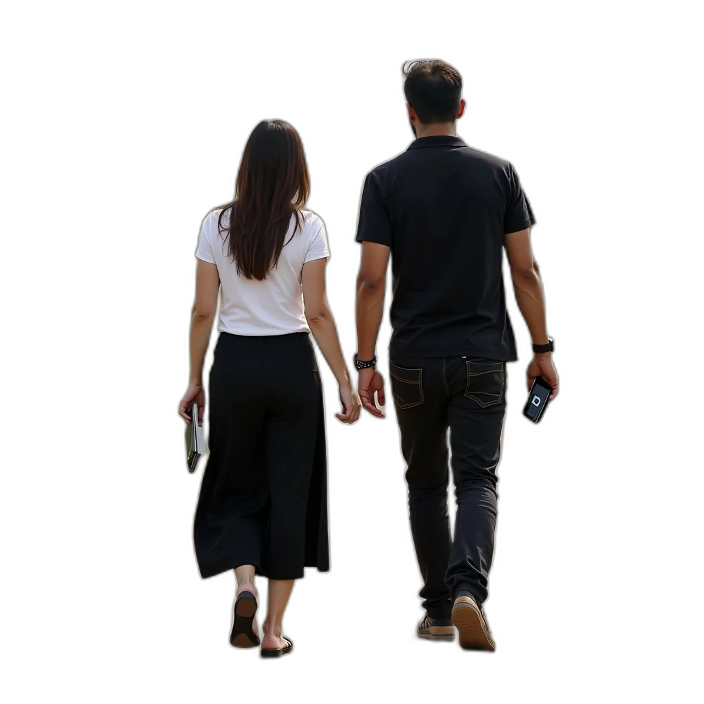 staff, 3d render, city street, man transparent PNG cut-out