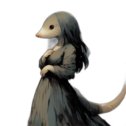 dragon, creature, dress, animal transparent PNG cut-out