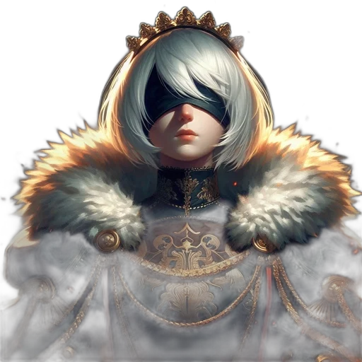 crown, face, mask, staff transparent PNG cut-out
