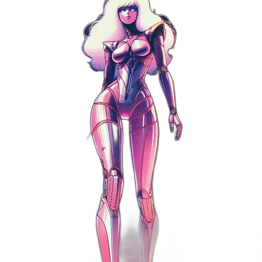 robot, dress, weapon, concept art transparent PNG cut-out