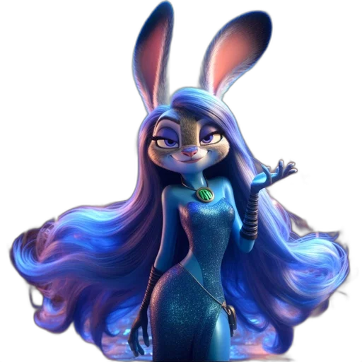 dress, hair, animal, creature transparent PNG cut-out