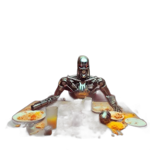 robot, food, creature, concept art transparent PNG cut-out