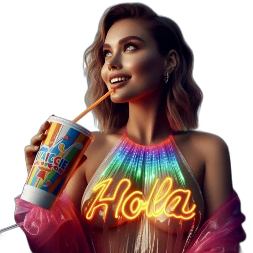 jacket, bottle, jewelry, hair transparent PNG cut-out