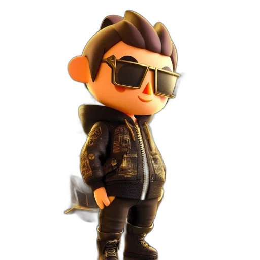jacket, 3d render, concept art, cyberpunk transparent PNG cut-out