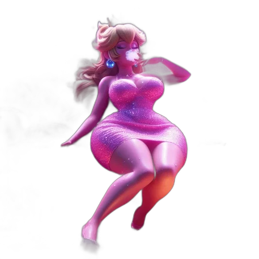 dress, creature, concept art, 3d render transparent PNG cut-out
