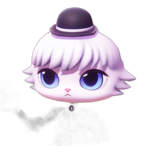 hat, staff, robot, face transparent PNG cut-out