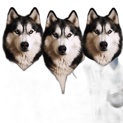 animal, face, mask, photorealistic transparent PNG cut-out