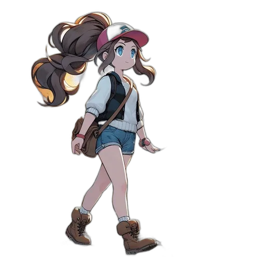 staff, hat, hair, jacket transparent PNG cut-out
