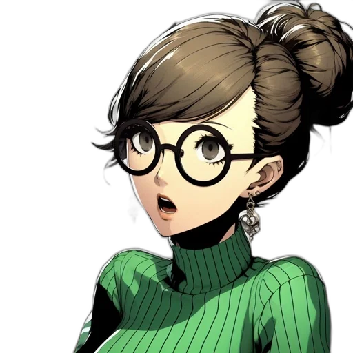 staff, face, dress, hair transparent PNG cut-out