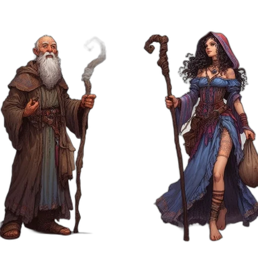 fantasy art, concept art, pixel art, comic book art transparent PNG cut-out