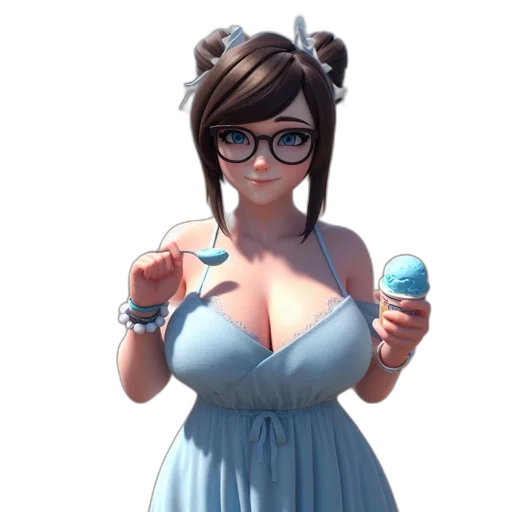 dress, staff, face, concept art transparent PNG cut-out