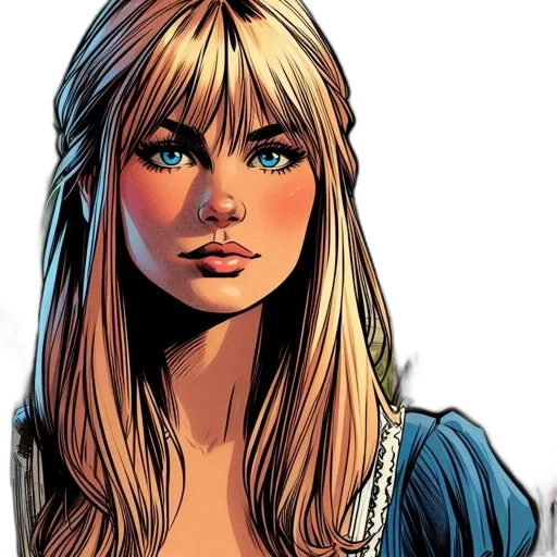 comic book art, concept art, cartoon, fantasy art transparent PNG cut-out