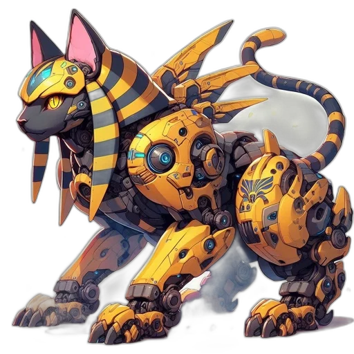 robot, animal, creature, dragon transparent PNG cut-out