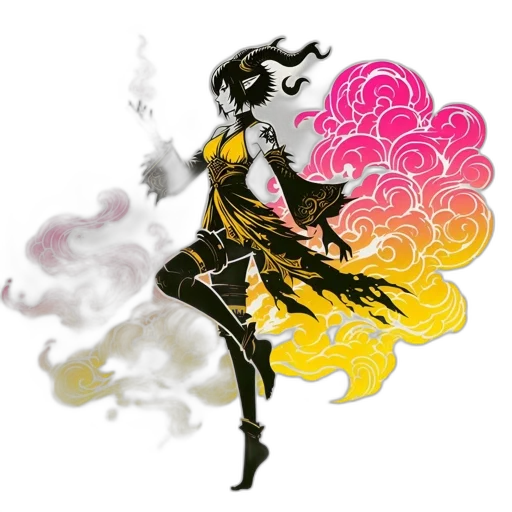 staff, dragon, mask, fantasy art transparent PNG cut-out
