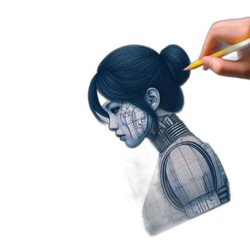 mask, robot, face, watercolor transparent PNG cut-out
