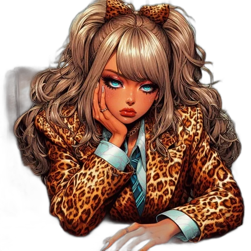 anime, comic book art, cartoon, fantasy art transparent PNG cut-out