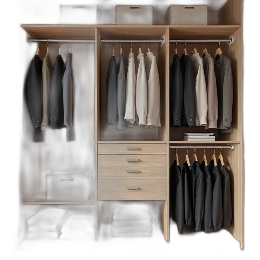 furniture, jacket, 3d render, earth tones transparent PNG cut-out