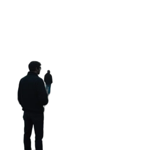 staff, jacket, umbrella, robot transparent PNG cut-out