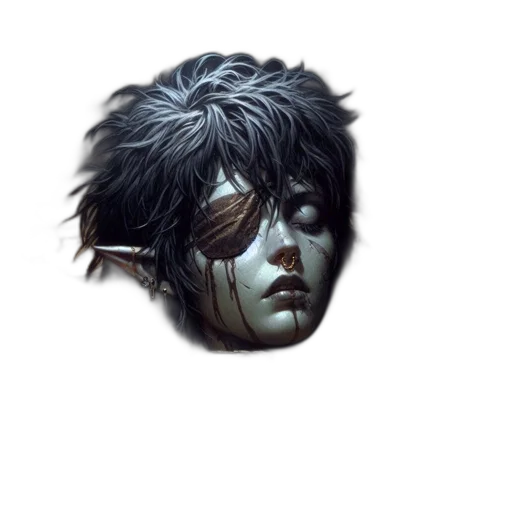 mask, face, hair, creature transparent PNG cut-out