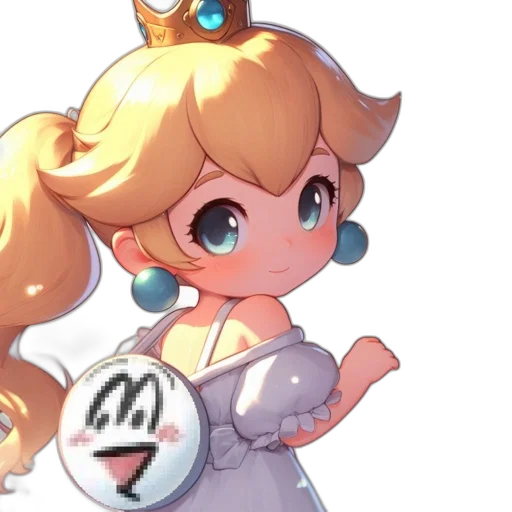 dress, crown, staff, face transparent PNG cut-out