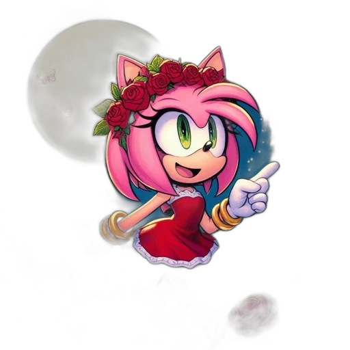 staff, dress, flower, weapon transparent PNG cut-out