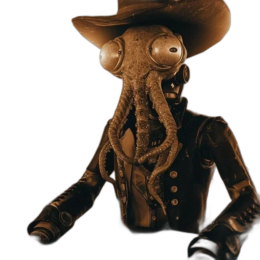 mask, jacket, hat, robot transparent PNG cut-out