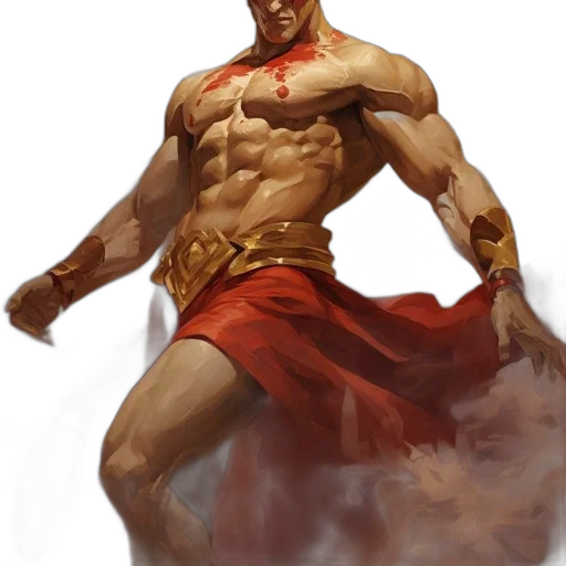 comic book art, concept art, fantasy art, photorealistic transparent PNG cut-out