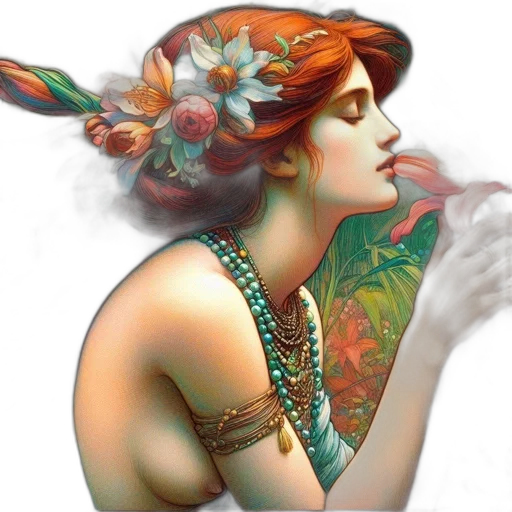 jewelry, photorealistic, fantasy art, oil painting transparent PNG cut-out