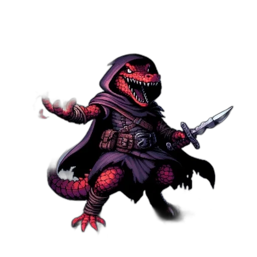 dragon, creature, staff, animal transparent PNG cut-out
