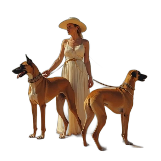 dress, staff, hat, jewelry transparent PNG cut-out