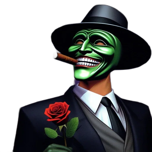 mask, face, concept art, comic book art transparent PNG cut-out