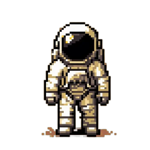 robot, creature, pixel art, concept art transparent PNG cut-out