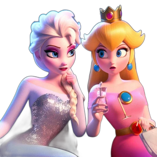 crown, 3d render, concept art, cartoon transparent PNG cut-out