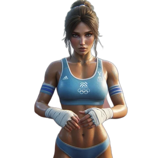 weapon, staff, face, jacket transparent PNG cut-out