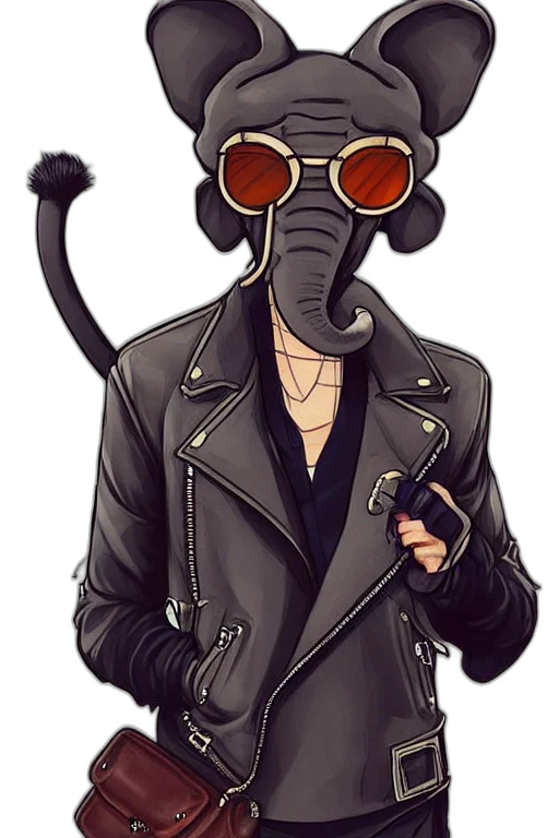 jacket, staff, mask, animal transparent PNG cut-out