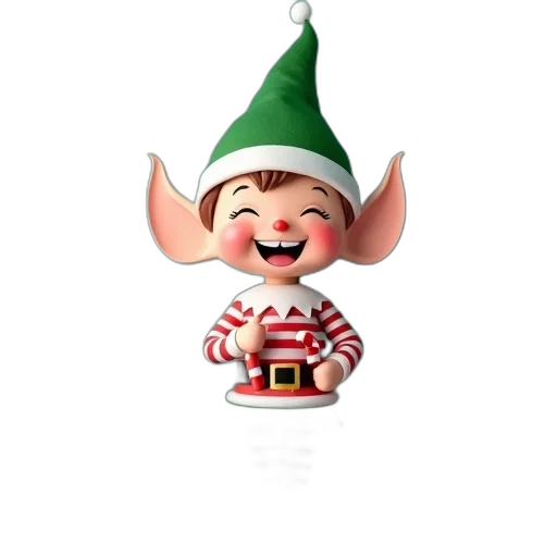 staff, hat, creature, 3d render transparent PNG cut-out