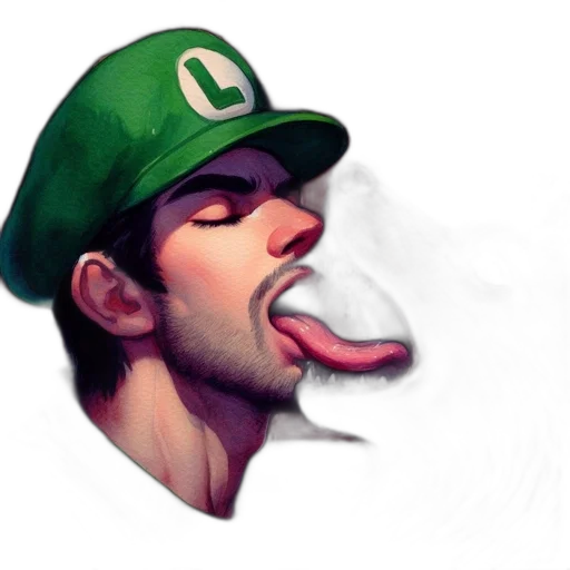 hat, face, concept art, photorealistic transparent PNG cut-out