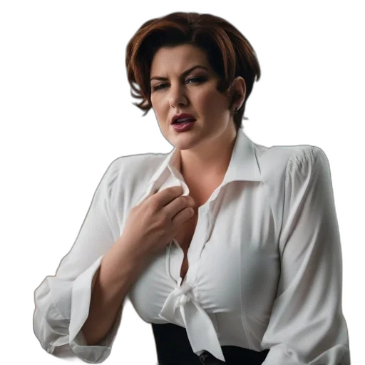 jacket, dress, jewelry, staff transparent PNG cut-out