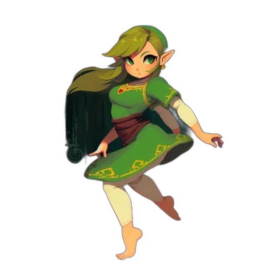 dress, staff, sword, weapon transparent PNG cut-out