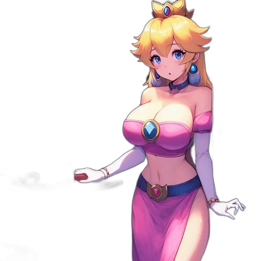 dress, staff, crown, weapon transparent PNG cut-out
