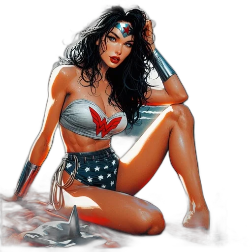 comic book art, concept art, fantasy art, photorealistic transparent PNG cut-out