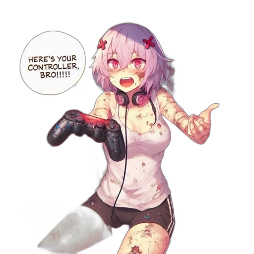 robot, dress, weapon, cyberpunk transparent PNG cut-out