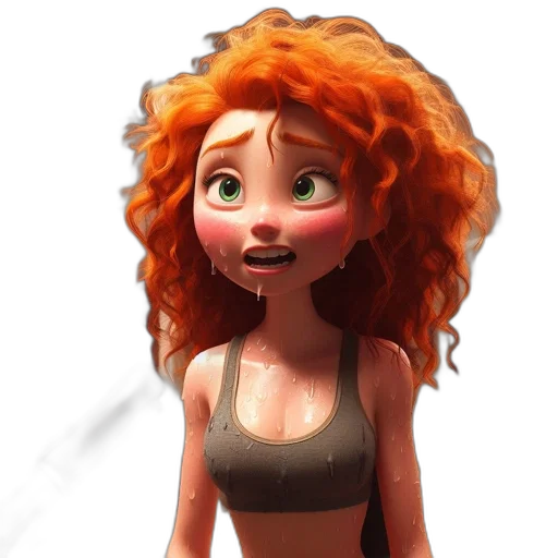 dress, hair, creature, face transparent PNG cut-out