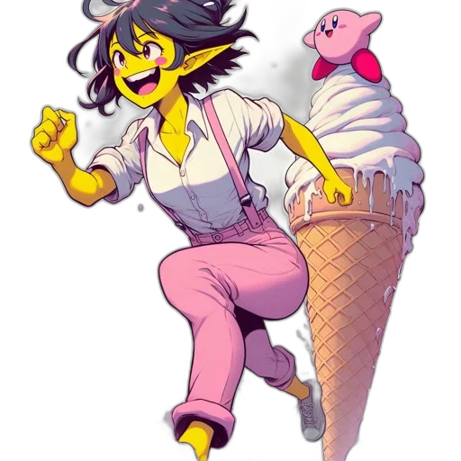 staff, concept art, cartoon, pixel art transparent PNG cut-out